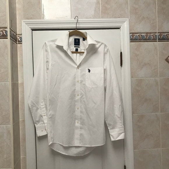 U.S. Polo Assn. Long Sleeve Button Down Shirt /White/SMALL 14"- 14 1/2… - Picture 3 of 7